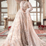Rani Pink Pakistani Bridal Lehenga Choli with Crystal